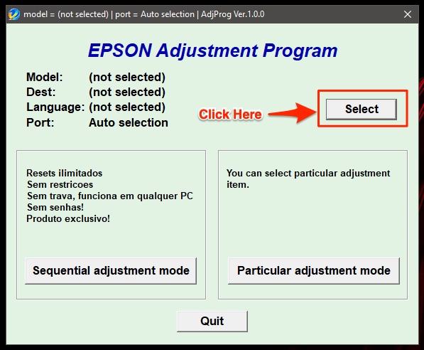 epson l360 adjustment program